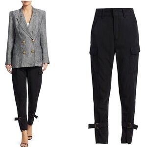 𝅺SMYTHE black Cinch Surplus cargo Pants Sz 0